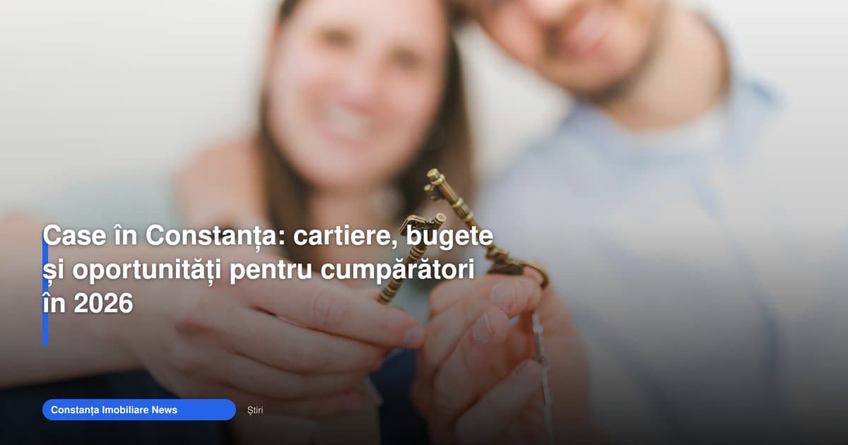 Case Constanța în 2026: cartiere, bugete și oportunități